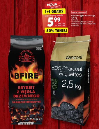 Biedronka Brykiet z węgla drzewnego oferta