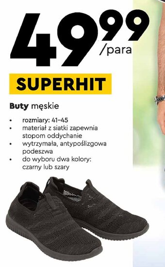 Biedronka Buty męskie 41-45 oferta