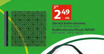 Auchan Obrzeże kratki ażurowej listwa iol 40 czarny oferta