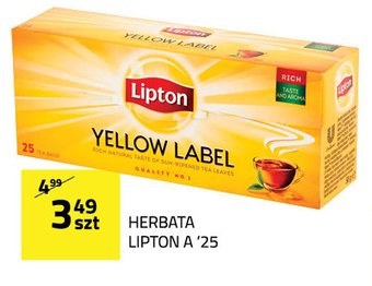 Hildebrandt Lipton Yellow Label Herbata czarna 50 g (25 torebek) oferta