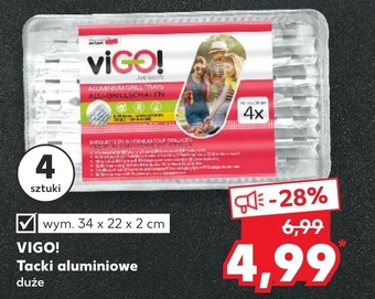 Kaufland Tacki aluminiowe Vigo oferta