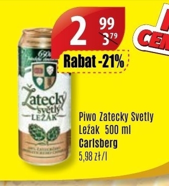 API MARKET Žatecký Světlý Ležák Piwo jasne pełne 500 ml oferta