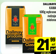 TomiMarkt Dallmayr Prodomo Kawa mielona 500 g oferta