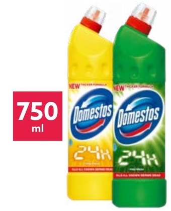 Dealz Domestos Przedłużona Moc Pine Fresh Płyn czyszcząco-dezynfekujący 750 ml oferta