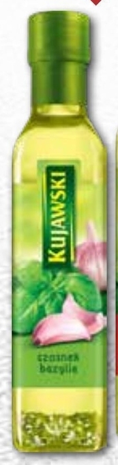 Lewiatan Kujawski Olej rzepakowy z pierwszego tłoczenia z czosnkiem i bazylią 250 ml oferta