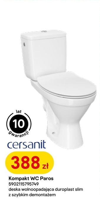 Castorama Kompakt wc Cersanit oferta