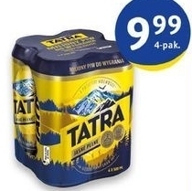 Euro Sklep Tatra Piwo jasne pełne 4 x 500 ml oferta