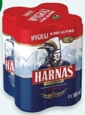 Groszek Harnaś Piwo jasne pełne 4 x 500 ml oferta