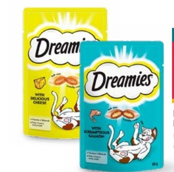 Dealz Dreamies Karma uzupełniająca z wybornym łososiem 60 g oferta