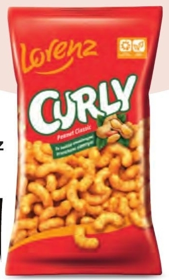 Odido Curly Chrupki kukurydziane ze zmielonymi orzeszkami ziemnymi 120 g oferta