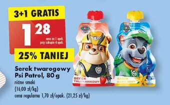 Biedronka Serek wyciskany truskawkowy psi patrol oferta