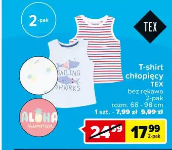 Carrefour T-shirt chłopięcy bez rękawa 68-98 cm oferta