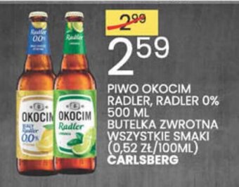 Wafelek Piwo Okocim Radler, Radler 0% 500ml oferta