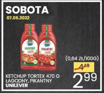 Wafelek Unilever Ketchup Tortex 470g oferta