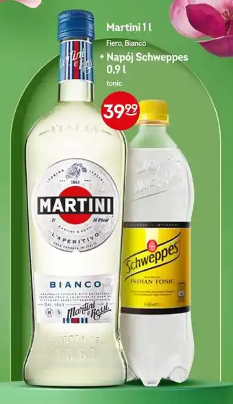 Żabka Martini 1l + Napój Schweppes Tonic 0,9l oferta