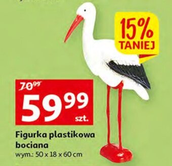 Auchan Figurka ogrodowa bocian oferta