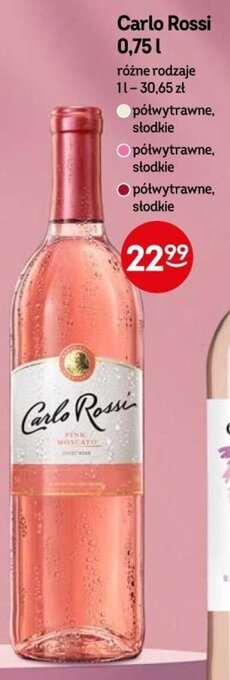 Żabka Carlo Rossi 0,75l oferta
