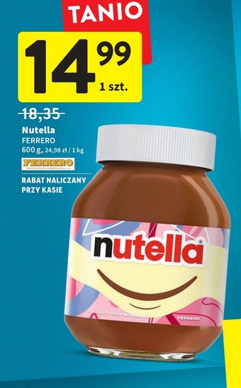 Intermarche Nutella Krem do smarowania z orzechami laskowymi i kakao 600 g oferta