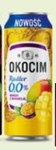 Stokrotka Okocim Radler Piwo bezalkoholowe z lemoniadą mango z marakują 500 ml oferta