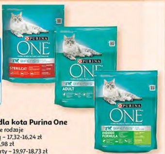 Auchan PURINA ONE Dual Nature Żurawina Karma dla dorosłych kotów kurczak jako pierwszy składnik 750 g oferta