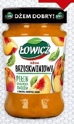 Lewiatan Łowicz Dżem brzoskwiniowy o obniżonej zawartości cukrów 280 g oferta