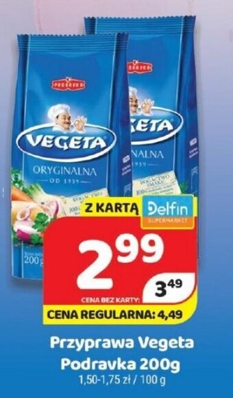Delfin Przyprawa Vegeta Podravka 200g oferta