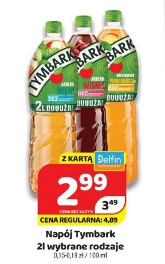 Delfin Napój Tymbark 2l oferta