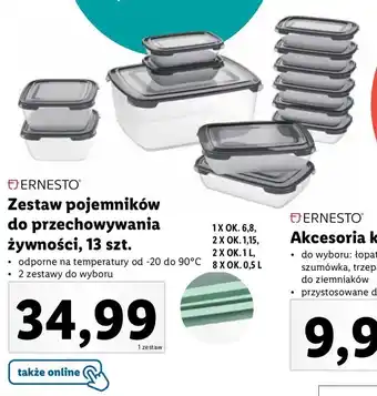 Lidl Zestaw pojemników do przechowywania żywności 13 szt. oferta