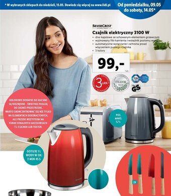 Lidl Czajnik elektryczny 3100 W oferta