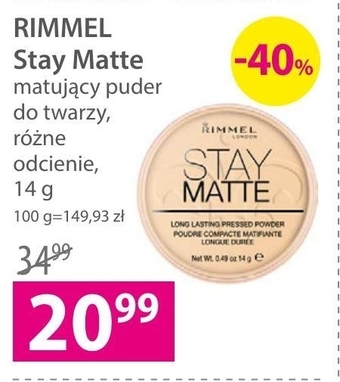 Hebe Puder do twarzy Rimmel oferta