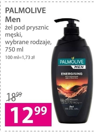 Hebe Palmolive Men Energising Żel pod prysznic 3w1 750 ml oferta