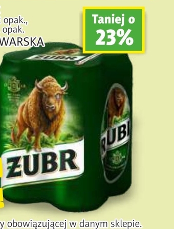 Prim Market Żubr Piwo jasne 4 x 0,5 l oferta