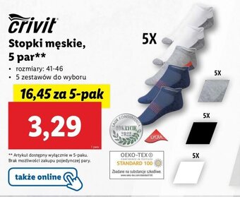 Lidl Stopki męskie 5 par oferta