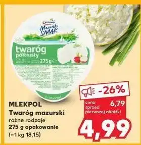 Kaufland Twaróg półtłusty 1 SZT 275 G oferta