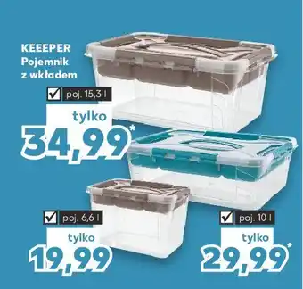 Kaufland Pojemnik z wkładem szarym 15.3l 1 SZT oferta