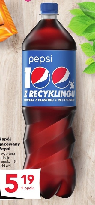 Odido Pepsi Napój gazowany typu cola 1,5 l oferta