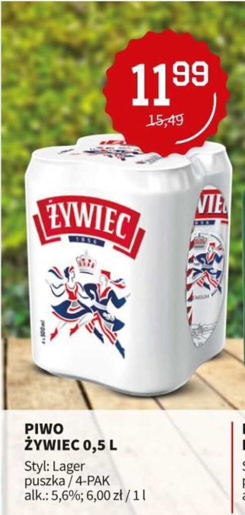 Duży Ben Piwo Żywiec 4x0,5l oferta