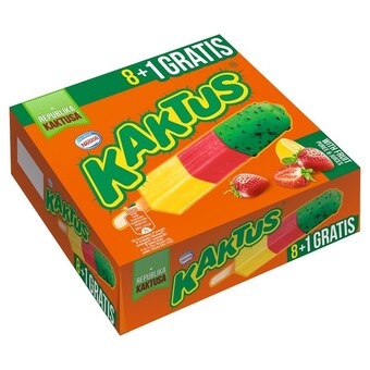 E.Leclerc Kaktus Lody wodne o smaku cytrynowym i sorbet truskawkowy 405 ml (9 sztuk) oferta