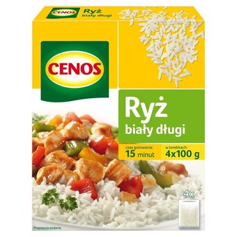 Carrefour Express Cenos Ryż biały długi 400 g (4 torebki) oferta