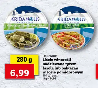 Lidl Liście winorośli nadziewane ryżem, fasolą lub bakłażanem w sosie pomidorowym 280g oferta