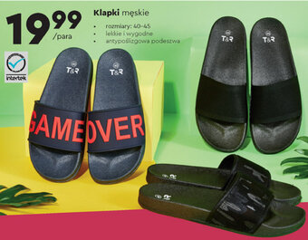 Biedronka Klapki męskie oferta