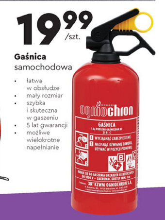 Biedronka Gaśnica samochodowa oferta