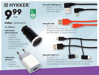 Biedronka Kable i ładowarki oferta