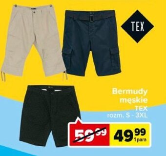 Carrefour Bermudy męskie TEX oferta