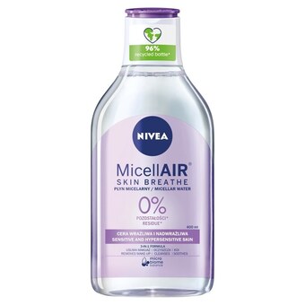 Drogeria Kosmyk NIVEA MicellAir Skin Breathe Kojący płyn micelarny do cery wrażliwej i nadwrażliwej 400 ml oferta