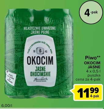 Carrefour Express Okocim Piwo jasne okocimskie 4 x 500 ml oferta