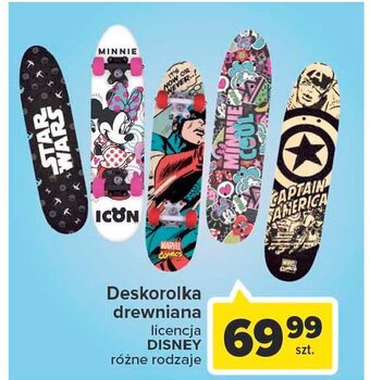 Carrefour Deskorolka drewniana disney oferta