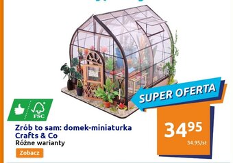 Action Zrób to sam: domek-miniaturka Crafts & Co oferta