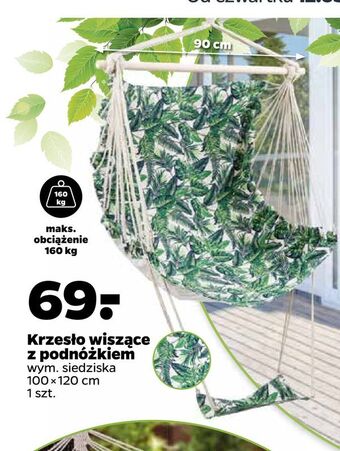 Netto Krzesło wiszące z podnóżkiem oferta