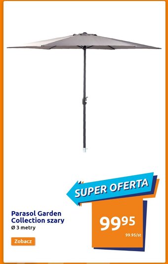 Action Parasol Garden Collection szary oferta